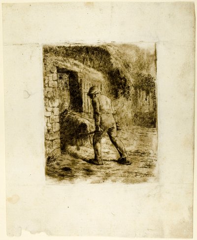 Talonpoika kottikärryllä tekijältä Jean Francois Millet