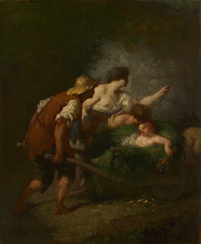Paluu kentiltä, n. 1846-1847 tekijältä Jean Francois Millet