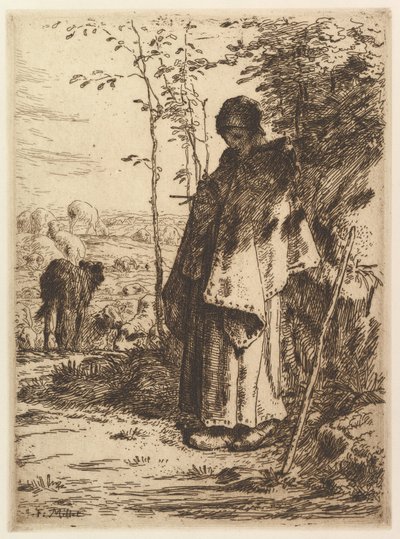 Paimenneulonta, 1862. tekijältä Jean Francois Millet