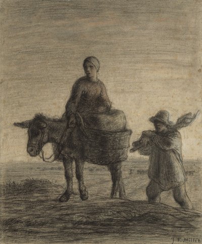 Työhön lähtö, 1857 tekijältä Jean Francois Millet