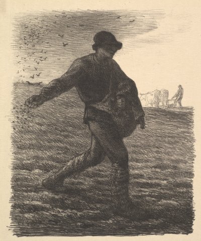 Kylväjä, 1851. tekijältä Jean Francois Millet