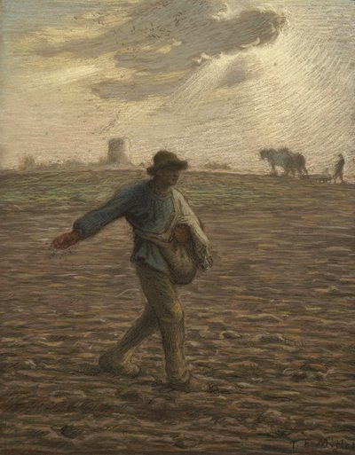 Kylväjä, noin 1865 tekijältä Jean Francois Millet