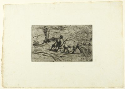 Kaksi lehmää tekijältä Jean Francois Millet