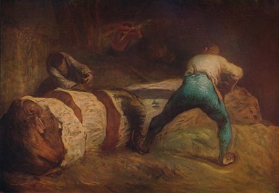 The Wood-Sawyers, 1850-1852, c1915 tekijältä Jean Francois Millet