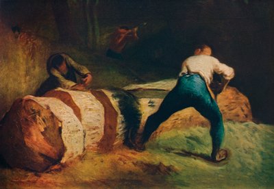 The Wood Sawyers, Les scieurs de long, c1850, 1911 tekijältä Jean Francois Millet