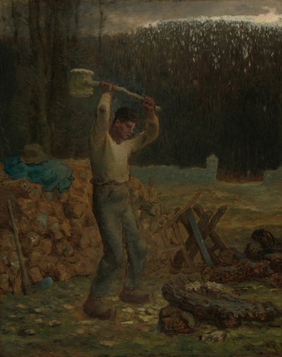 Puusilppuri, 185866. tekijältä Jean Francois Millet