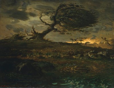 Tuulenpuuska, 1871-3 tekijältä Jean Francois Millet