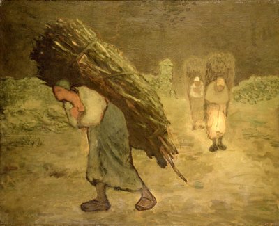 Talvi: Faggot Gatherers tekijältä Jean-Francois Millet