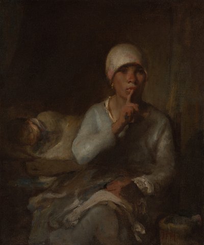 Nainen ja lapsi (hiljaisuus) tekijältä Jean Francois Millet