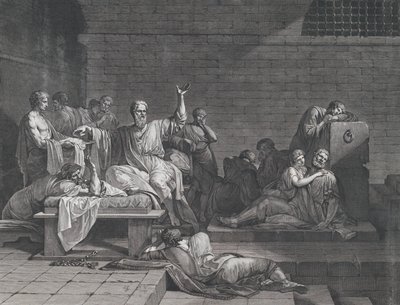 Sokrateen kuolema, 1790. tekijältä Jean François Pierre Peyron