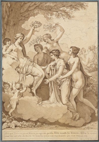 Venus ja Thémiren kruunaavat armot tekijältä Jean François Pierre Peyron