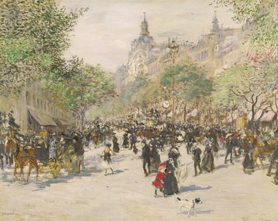 Boulevard Haussmann tekijältä Jean Francois Raffaelli