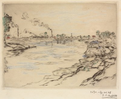 Seine, Asnières, 1894. tekijältä Jean Francois Raffaelli