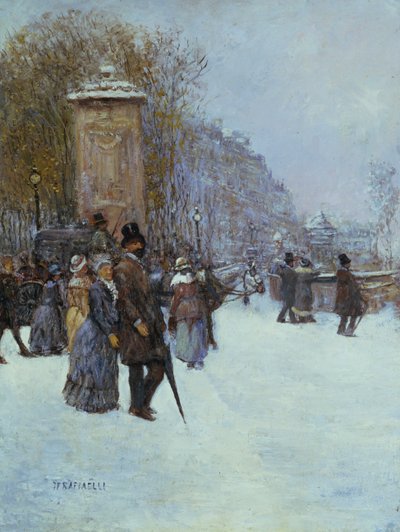 Promenade Pariisissa tekijältä Jean Francois Raffaelli