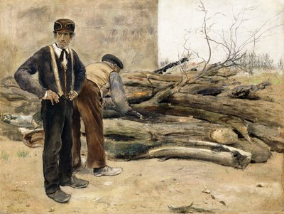 Puunhakkaajat, tekijältä Jean Francois Raffaelli