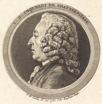 Charles-Georges Coqueley de Chaussepierre tekijältä Jean Francois Rousseau after Charles Nicolas Cochin II
