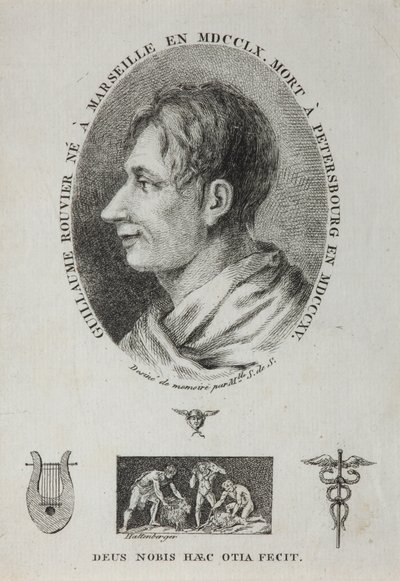 Guillaume Rouvierin muotokuva 1760-1815, 1815 tekijältä Jean Francois Xavier Hattenberger