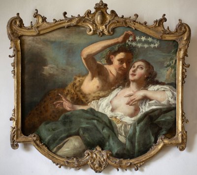 Bacchus ja Ariane. Jean Francois de Troyn (1679-1752) maalaus. Öljy kankaalle tekijältä Jean François de Troy