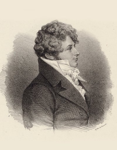 Pianisti ja säveltäjä Daniel Steibeltin muotokuva 1765-1823, 1834. tekijältä Jean François Benard