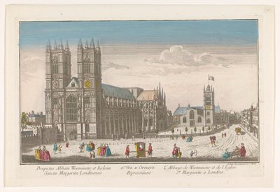 Näkymä Westminster Abbeylle ja St Margaret