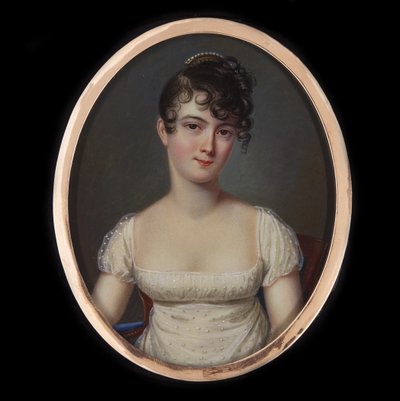 Madame Récamierin muotokuva, syntynyt Julie Bernard 1777-1849, noin 1805. tekijältä Jean François Gérard Fontallard