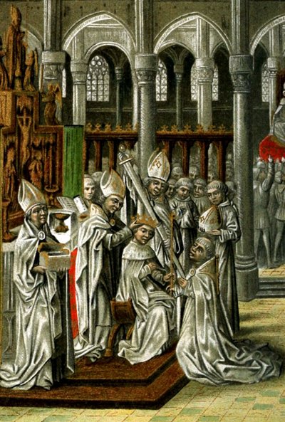 Englannin Henrik IV:n kruunajaiset, 13. lokakuuta 1399 tekijältä Jean Froissart