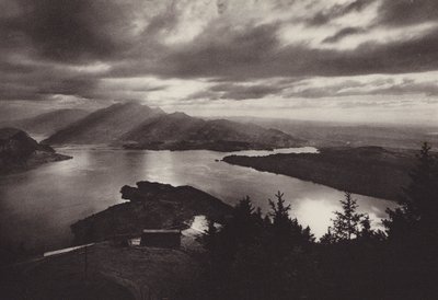 Rigi Kaltbad, iltatunnelma näkymällä Känzelistä (m/w kuva) tekijältä Jean Gaberell