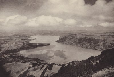 Rigi Kulm, näkymä Zug-järvelle (m/w kuva) tekijältä Jean Gaberell