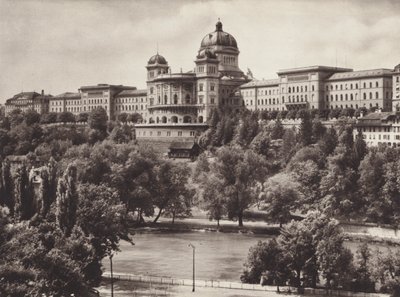 Sveitsi: Bern, Sveitsin liittovaltion palatsi (m/v kuva) tekijältä Jean Gaberell