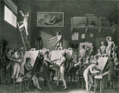 Jacques Louis Davidin studio (1748-1825) tekijältä Jean Henri Cless