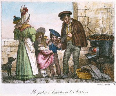 The Little Chestnut Connoisseurs, n. 1810-20 tekijältä Jean Henri Marlet