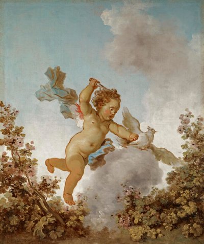 Fragonard - Rakkauden kehitys Rakkauden kostaja, 1790-91 tekijältä Jean Honore Fragonard