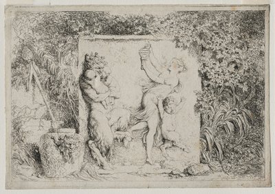 Bacchanales: Satyrs Dance, 1763. tekijältä Jean Honore Fragonard