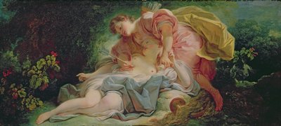 Cephalus ja Procris (öljy kankaalle) tekijältä Jean Honore Fragonard