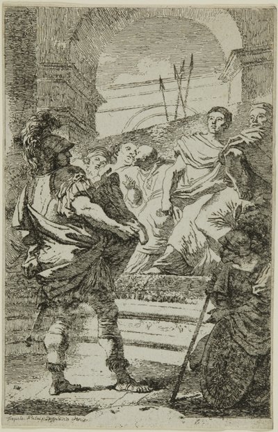 Fabius Maximus Kartagon senaatin edessä tekijältä Jean Honore Fragonard