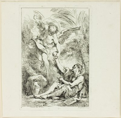 Erakkopyhimys autiomaassa tekijältä Jean Honore Fragonard