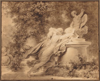 Invocation to Love, c. 1781. tekijältä Jean Honore Fragonard
