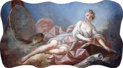 Maalauksen personifikaatio, tekijältä Jean Honore Fragonard