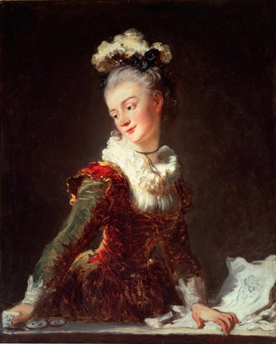 Oopperan ensimmäisen tanssijan Marie Madeleine Guimardin muotokuva, noin 1769 (öljy kankaalle) tekijältä Jean Honore Fragonard