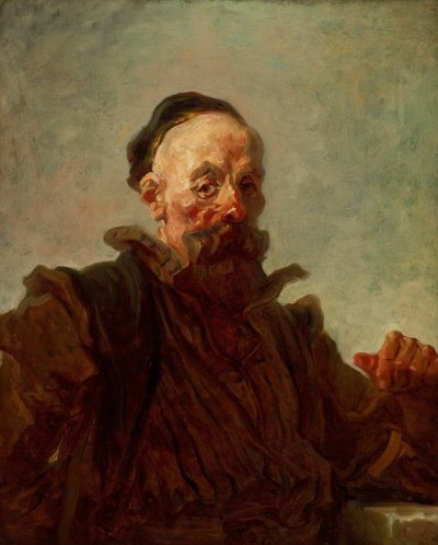Pukupukuisen miehen muotokuva, 176870. tekijältä Jean Honore Fragonard