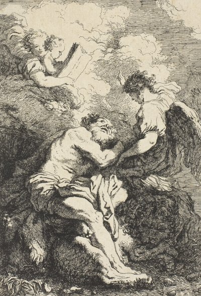 Pyhä Hieronymus, n. 1761-65 tekijältä Jean Honore Fragonard