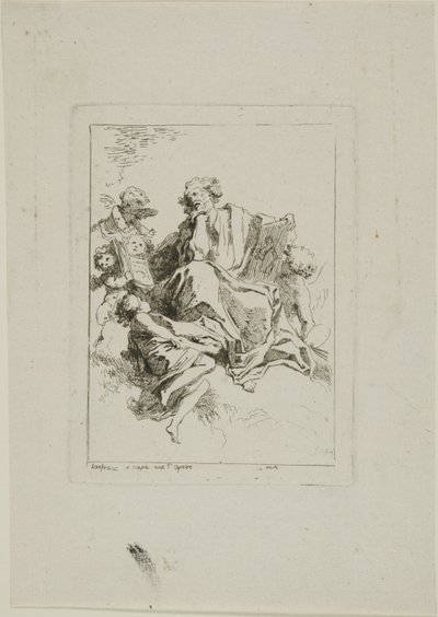 Pyhä Luke tekijältä Jean Honore Fragonard