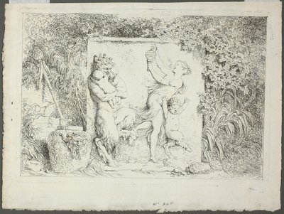 Satyyrien perhe, Bacchanalesista eli Satyyrien leikeistä. tekijältä Jean Honore Fragonard