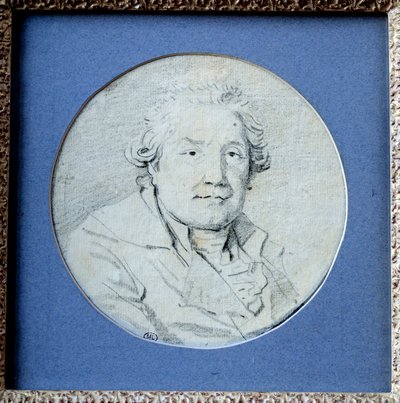 Omakuva. Piirustus Jean Honore Fragonard (1732-1806) tekijältä Jean Honore Fragonard