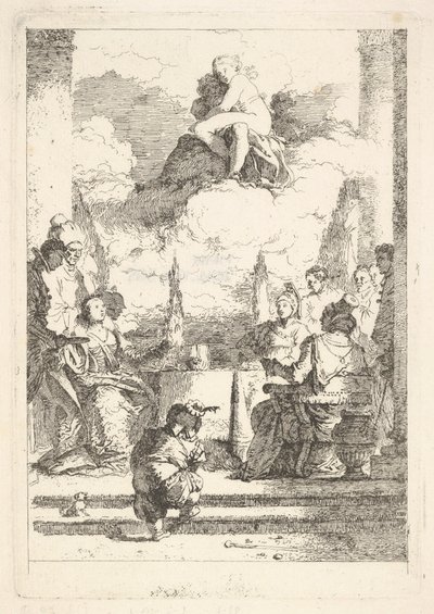 Anthonyn ja Kleopatran juhlat, n. 1764. tekijältä Jean Honore Fragonard