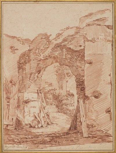 Erakon hovi Colosseumissa, 1758 tekijältä Jean Honore Fragonard