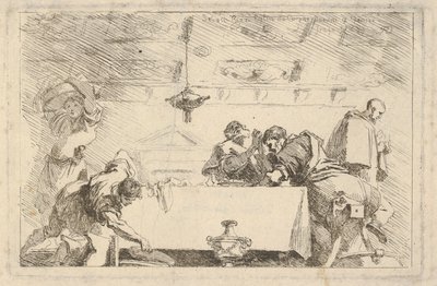 Viimeinen ehtoollinen, n. 1761-64. tekijältä Jean Honore Fragonard