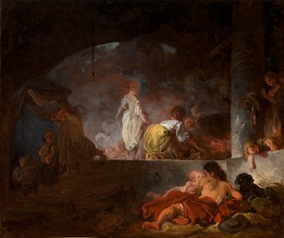 Pesumiehet tekijältä Jean Honore Fragonard