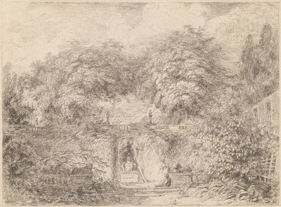Pieni puisto (Le petite parc) tekijältä Jean Honore Fragonard