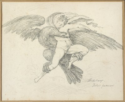Ganymeden raiskaus Michelangelon jälkeen tekijältä Jean Honore Fragonard